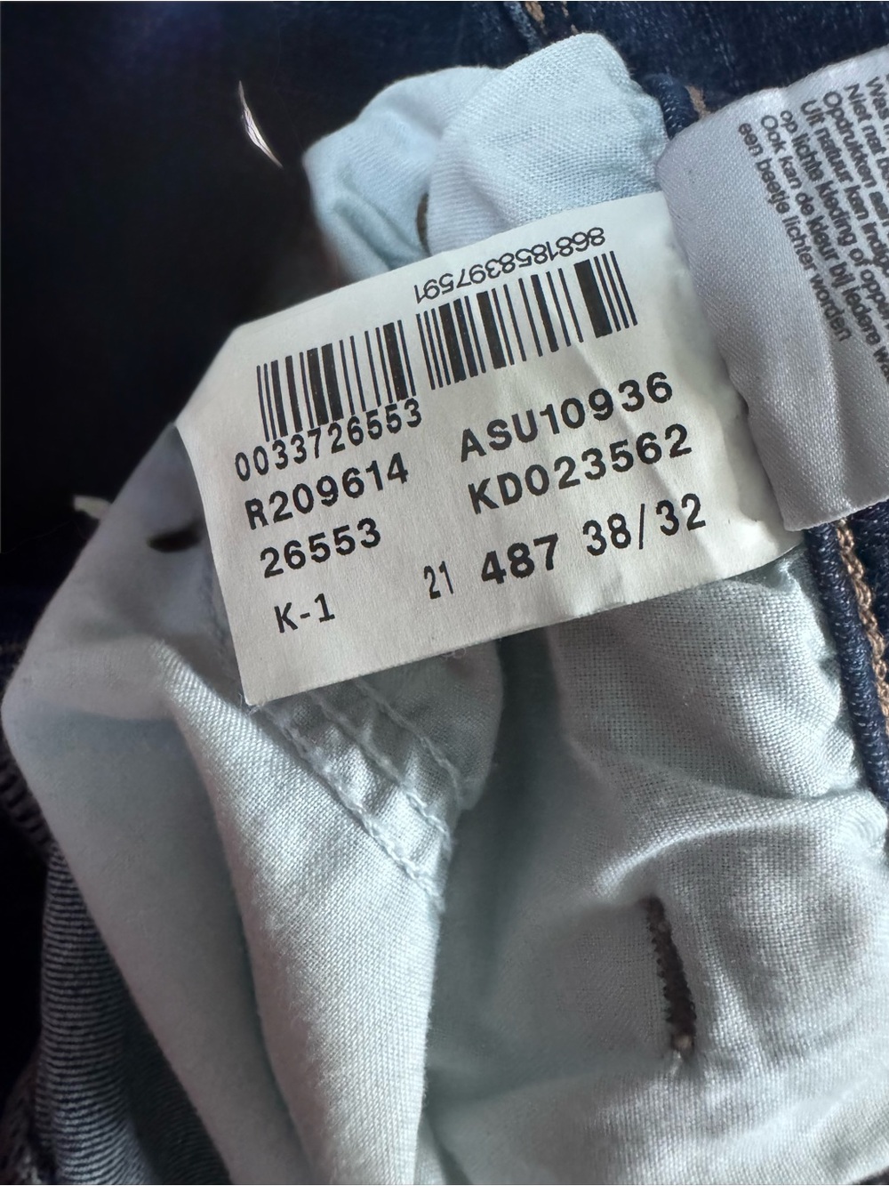 Mavi Men’s Dark Wash Stretch Jeans 38x32 Straight Leg Organic Cotton Excellent - Picture 3 of 10